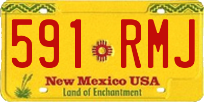 NM license plate 591RMJ