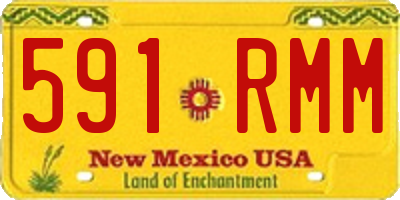 NM license plate 591RMM
