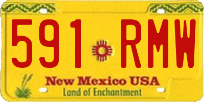 NM license plate 591RMW