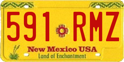 NM license plate 591RMZ