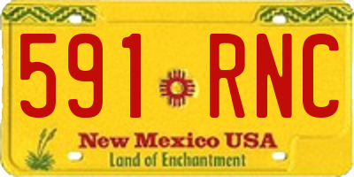 NM license plate 591RNC