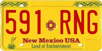 NM license plate 591RNG
