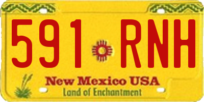 NM license plate 591RNH