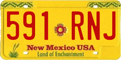 NM license plate 591RNJ