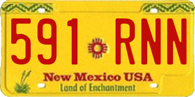 NM license plate 591RNN