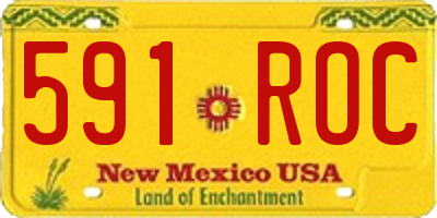 NM license plate 591ROC