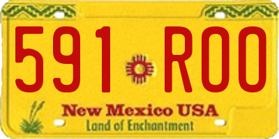 NM license plate 591ROO