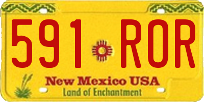 NM license plate 591ROR