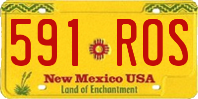 NM license plate 591ROS