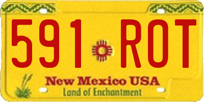 NM license plate 591ROT