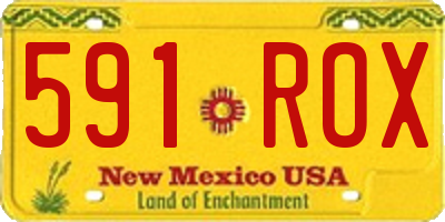 NM license plate 591ROX