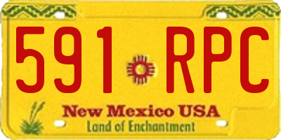 NM license plate 591RPC