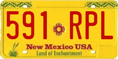 NM license plate 591RPL