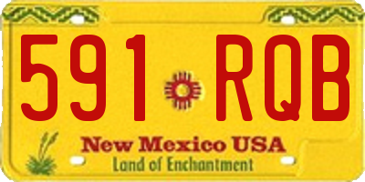 NM license plate 591RQB