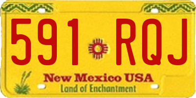 NM license plate 591RQJ