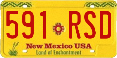 NM license plate 591RSD