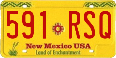 NM license plate 591RSQ