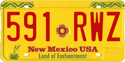 NM license plate 591RWZ