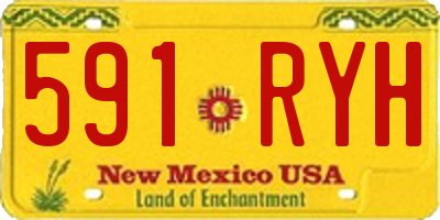 NM license plate 591RYH