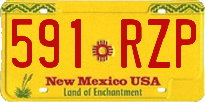 NM license plate 591RZP