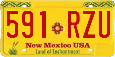NM license plate 591RZU