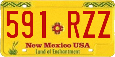 NM license plate 591RZZ
