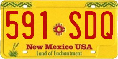 NM license plate 591SDQ