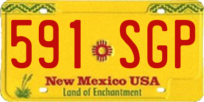 NM license plate 591SGP