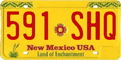 NM license plate 591SHQ