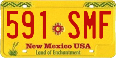 NM license plate 591SMF
