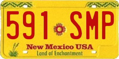 NM license plate 591SMP