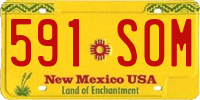 NM license plate 591SOM