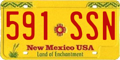 NM license plate 591SSN