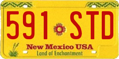 NM license plate 591STD