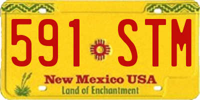 NM license plate 591STM