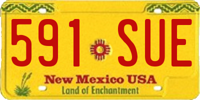 NM license plate 591SUE