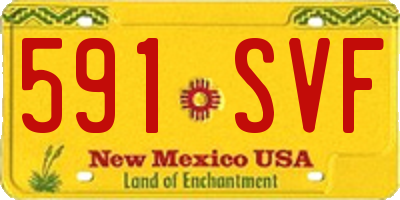 NM license plate 591SVF
