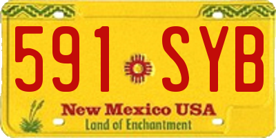 NM license plate 591SYB