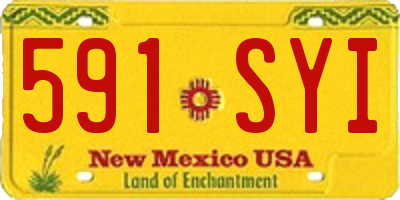 NM license plate 591SYI