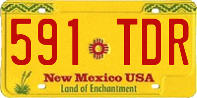 NM license plate 591TDR