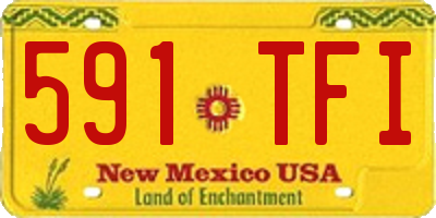 NM license plate 591TFI