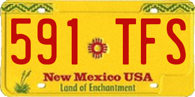 NM license plate 591TFS