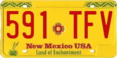 NM license plate 591TFV
