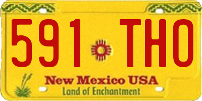 NM license plate 591THO
