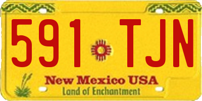 NM license plate 591TJN