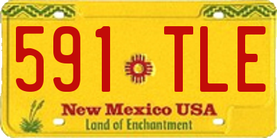 NM license plate 591TLE