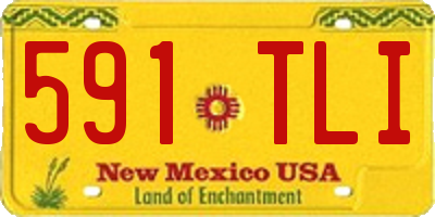NM license plate 591TLI