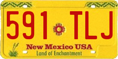 NM license plate 591TLJ