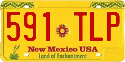 NM license plate 591TLP