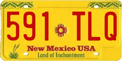 NM license plate 591TLQ